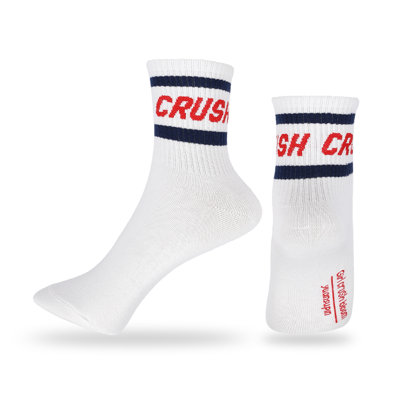 Vớ quý sọc cổ điển unisex với thiết kế chữ cái