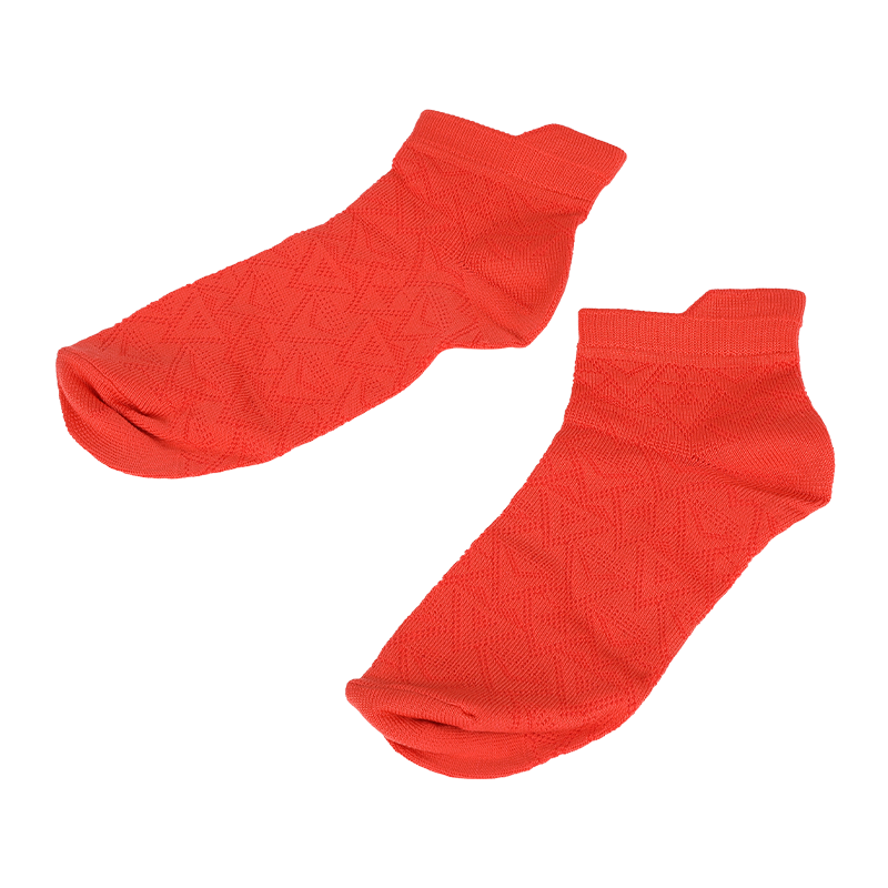 Vớ giày sneaker cổ thấp bằng sợi nhỏ nylon argyle có hoa văn siêu mềm dành cho nữ