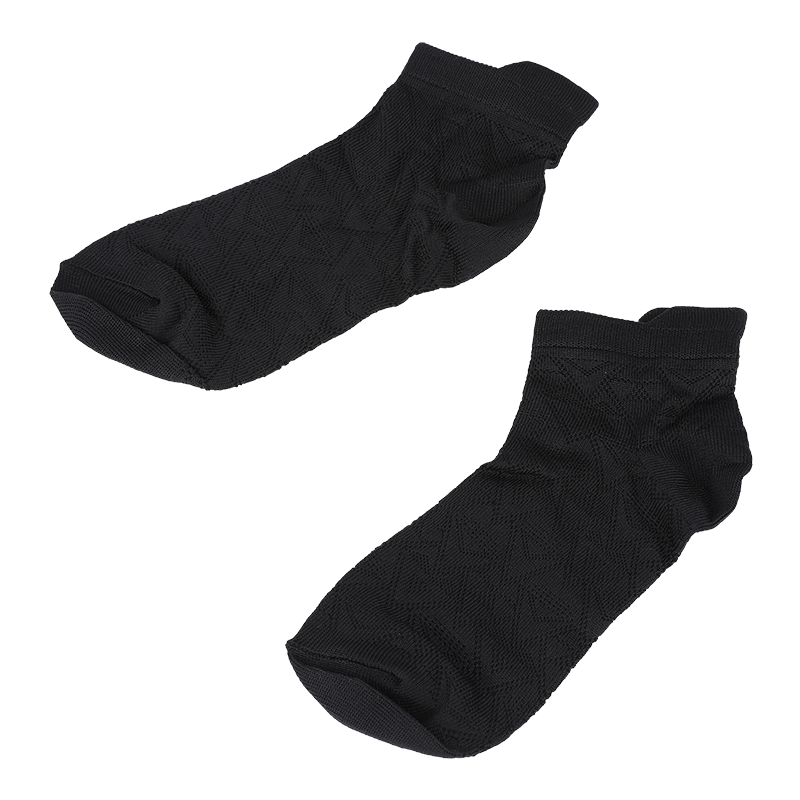 Vớ giày sneaker cổ thấp bằng sợi nhỏ nylon argyle có hoa văn siêu mềm dành cho nữ