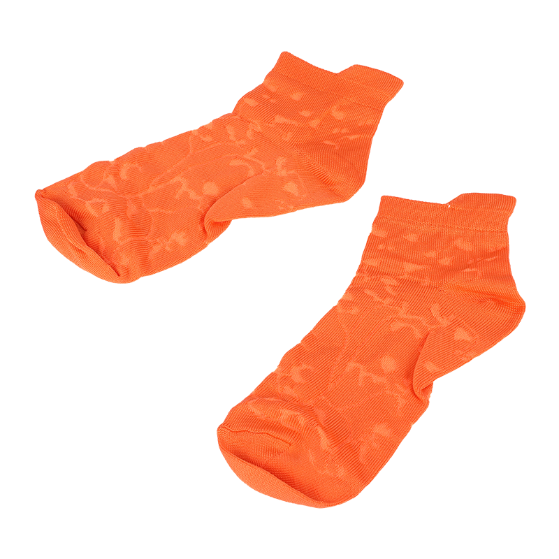 Vớ nylon sợi nhỏ siêu mềm họa tiết hoa cổ thấp đến mắt cá chân giày sneaker