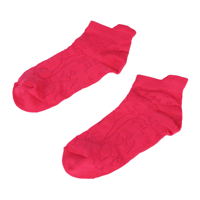 Vớ nylon sợi nhỏ siêu mềm họa tiết hoa cổ thấp đến mắt cá chân giày sneaker